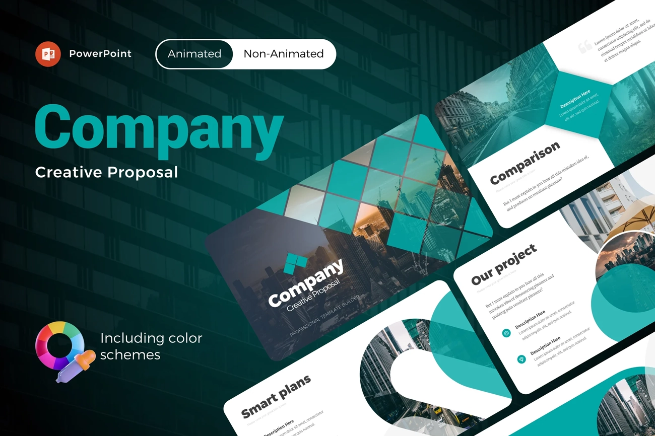 Company Creative Proposal Infographics
